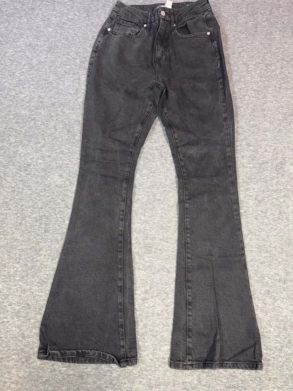 Forever 21 Premium Curved Flare Jeans Black Size 26